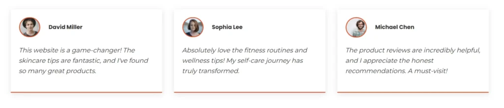 testimonials