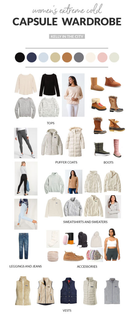 womens extreme cold capsule wardrobe a
