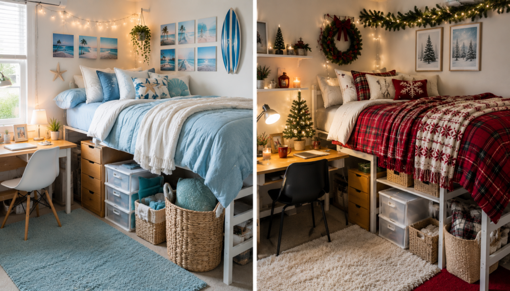 Dorm Bed Ideas for Each Season Fall Move-In to Spring Refresh c264c077 59fa 4966 ad98 8b80012f7c04