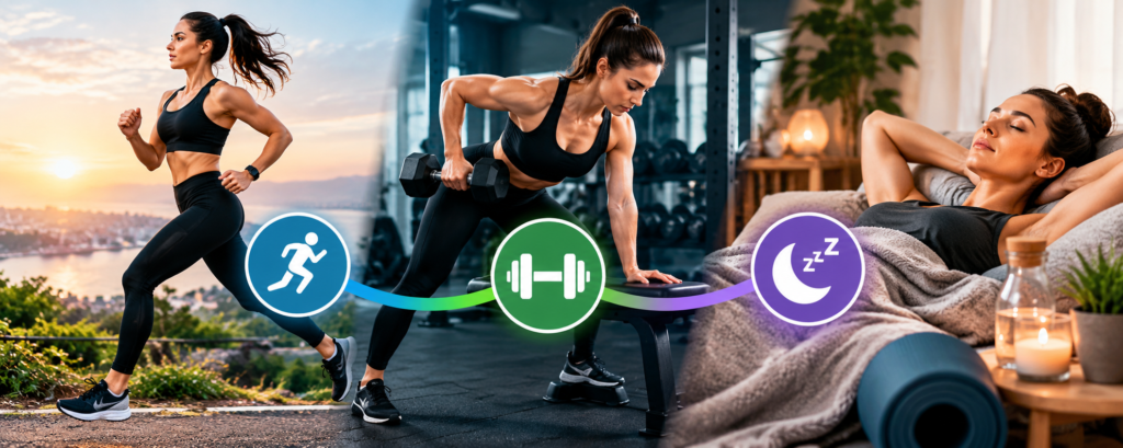 How to Combine Cardio, Strength Training, and Recovery for Better Results 4adf4786 fac6 4eeb bd07 7df3494153ba